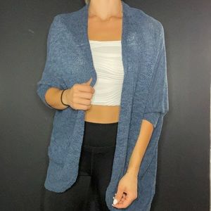 Navy Oversized Flowy Cardigan Medium